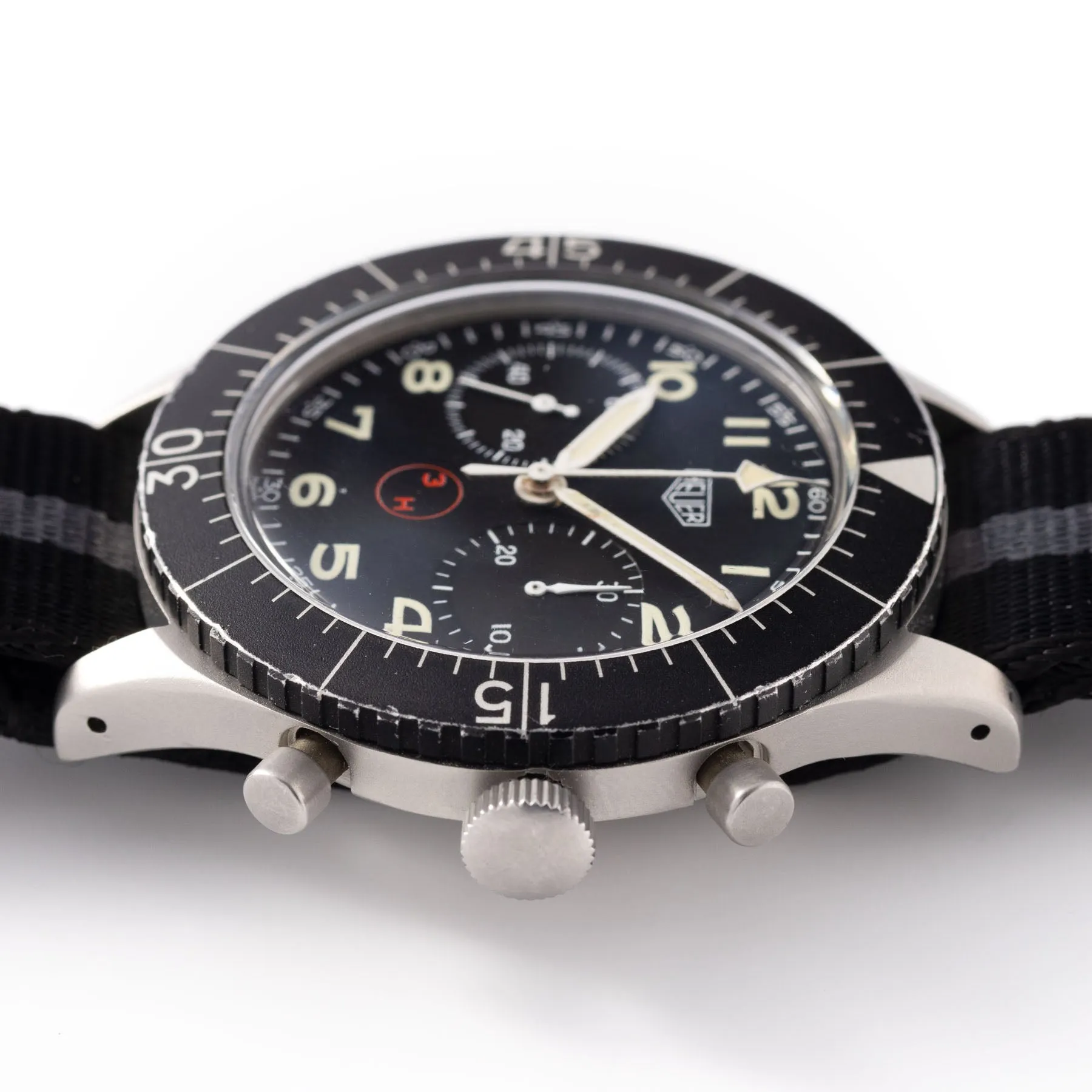 Heuer Chronograph Bundeswehr Issued Chrono 1550SG