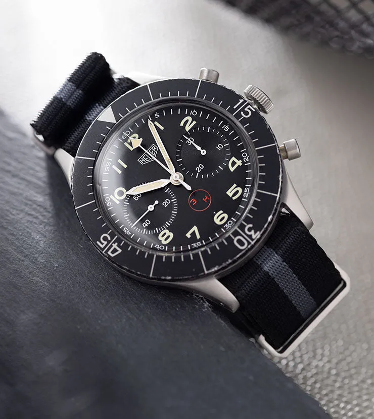 Heuer Chronograph Bundeswehr Issued Chrono 1550SG