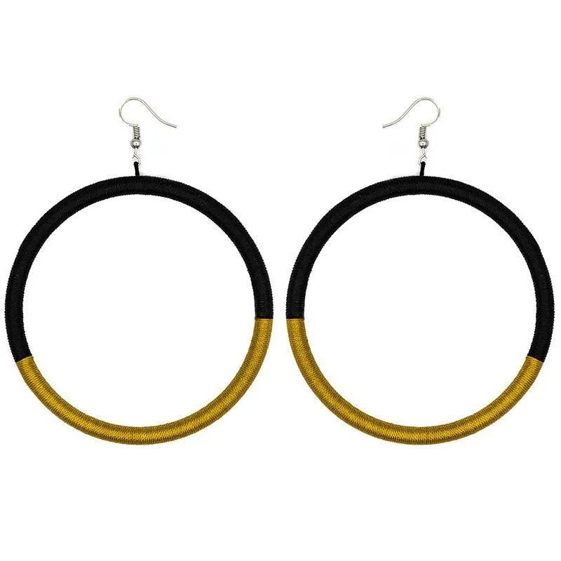 Hoop Embroidery Earrings 02