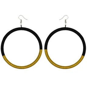 Hoop Embroidery Earrings 02