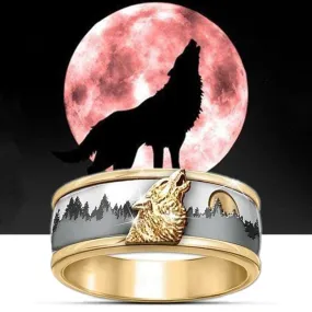 Howling Wolf Ring