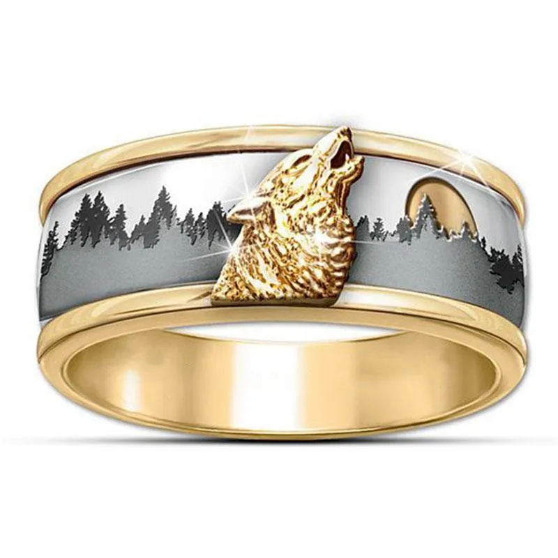 Howling Wolf Ring