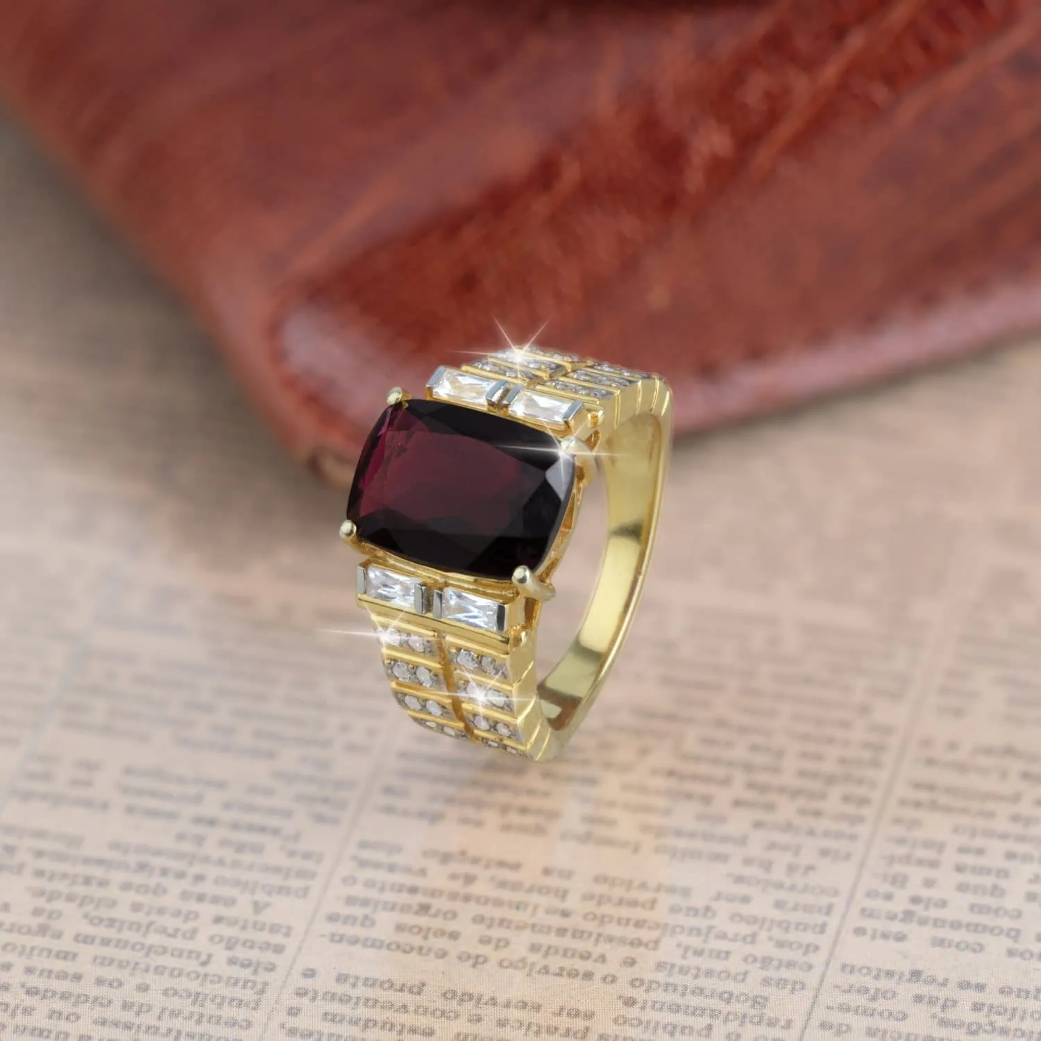 Hudson Garnet Men's Ring