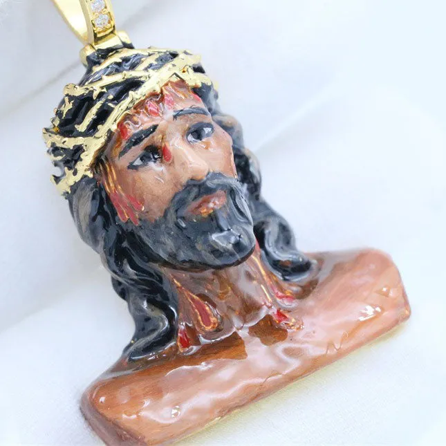 Jesus Religious Enamel Pendants