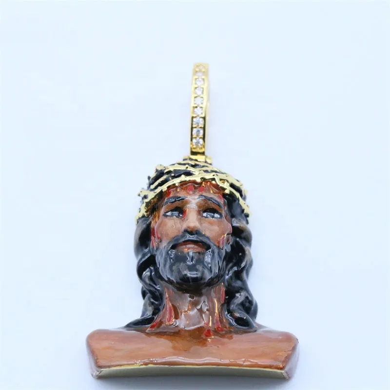 Jesus Religious Enamel Pendants