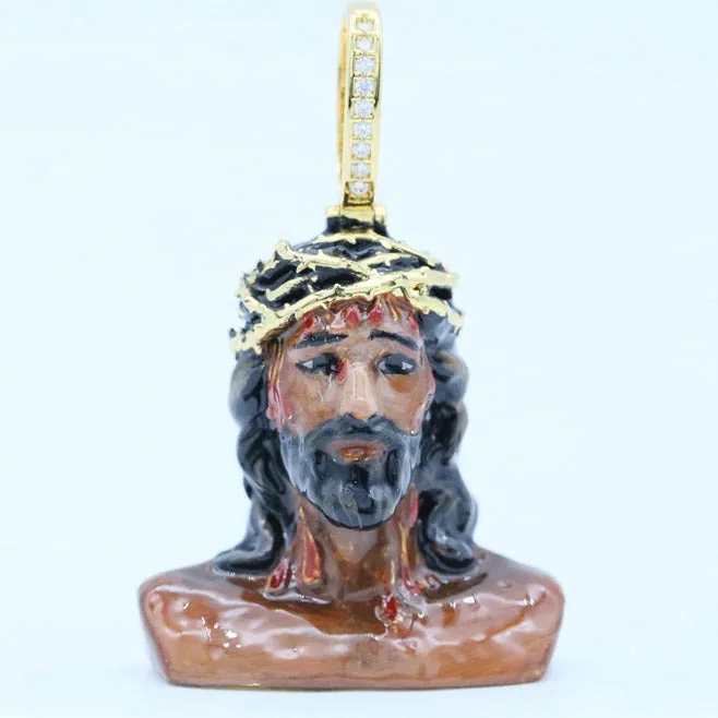 Jesus Religious Enamel Pendants