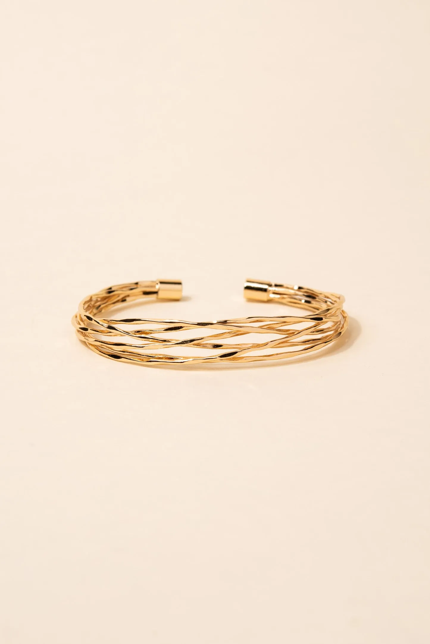 Kiera Woven Metal Bangle