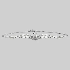 LILITH. Silver Bat Choker