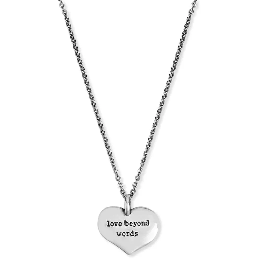 Love Beyond Words Necklace