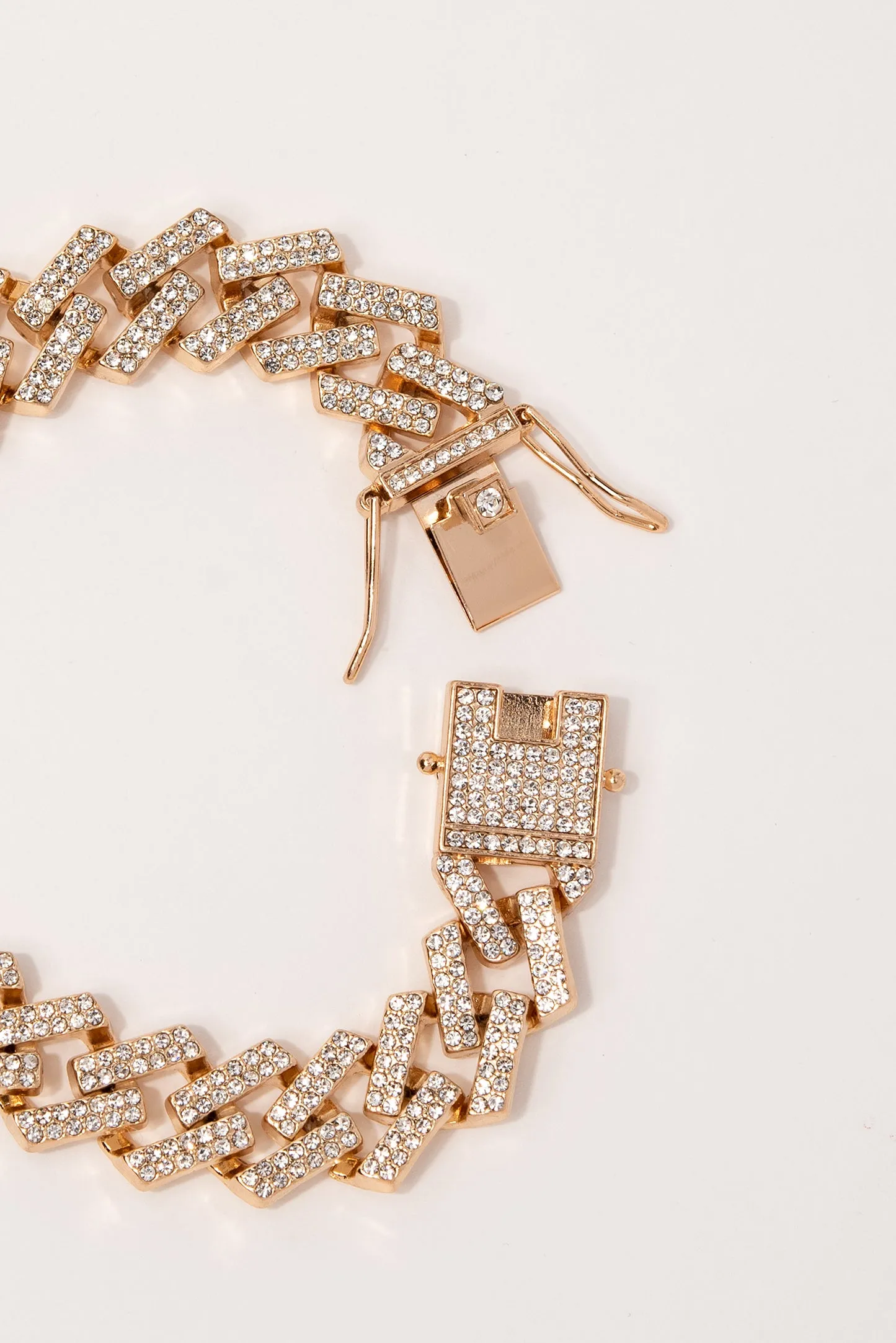 Mariah Rhinestone Link Bracelet