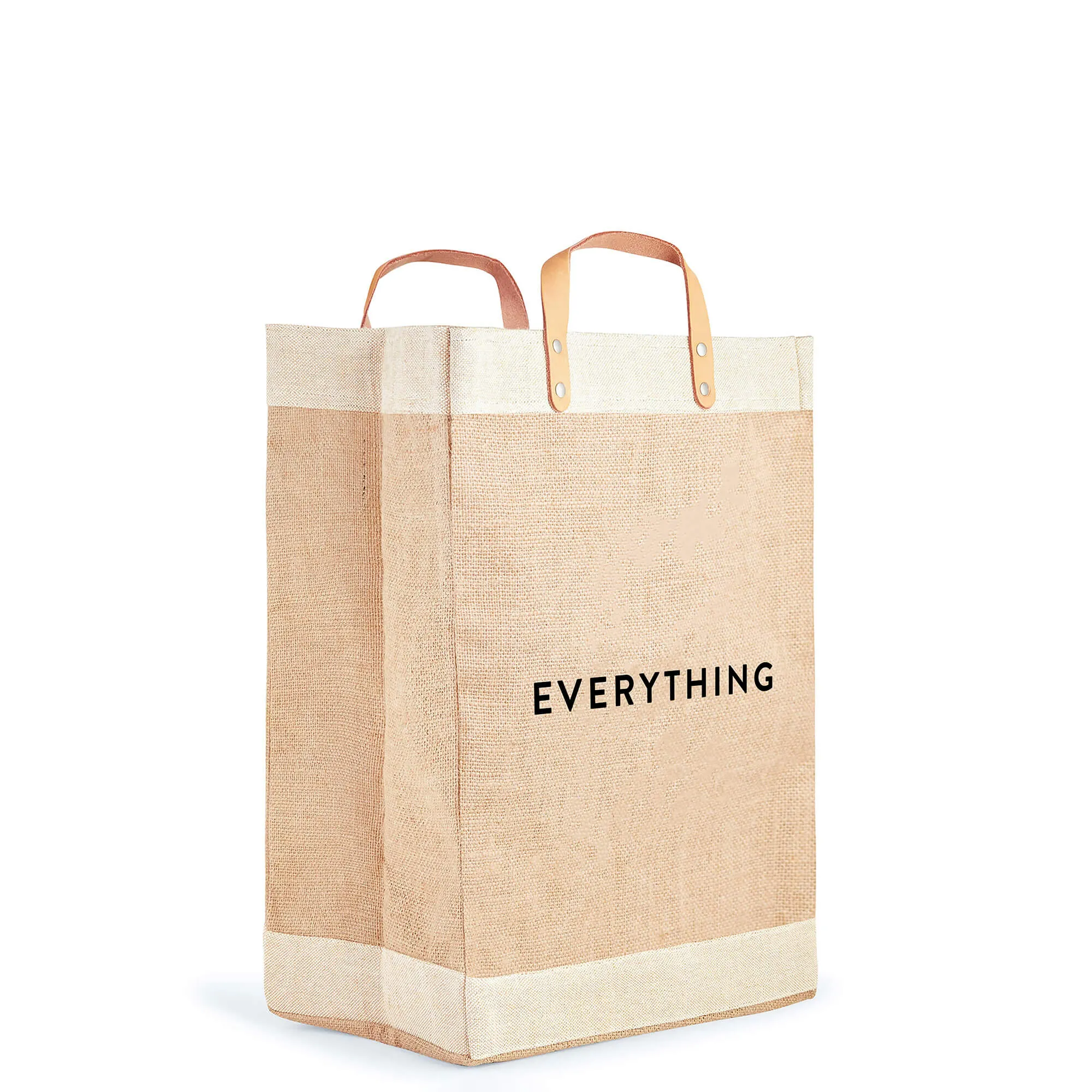 Market Bag in Natural with “Everything”