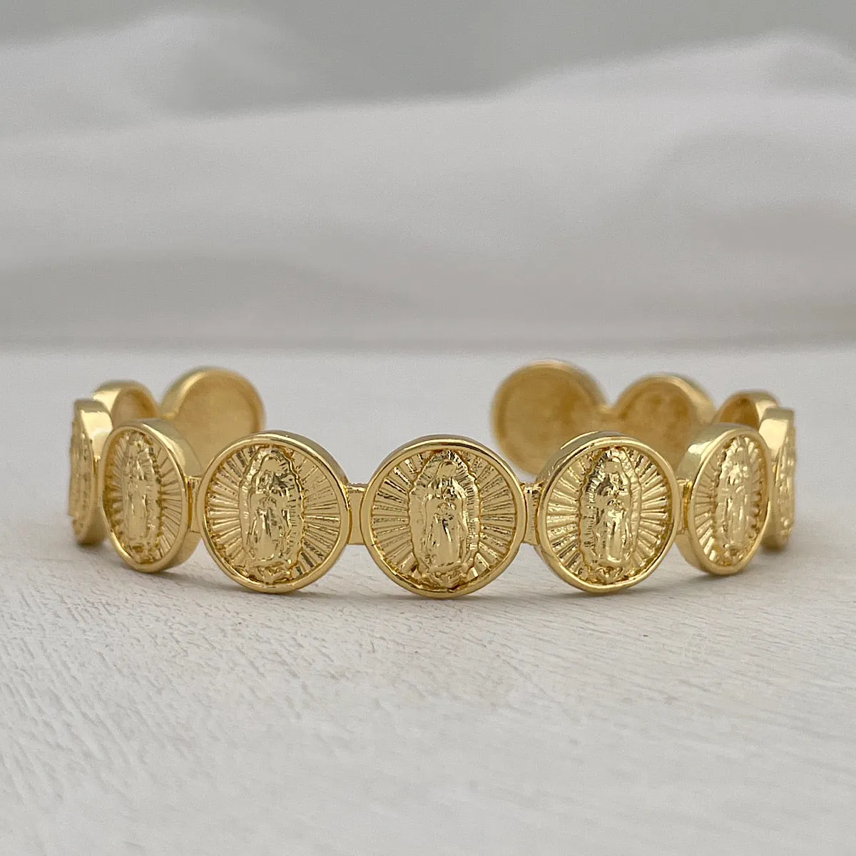 Miraculous Medal Coin Cuff