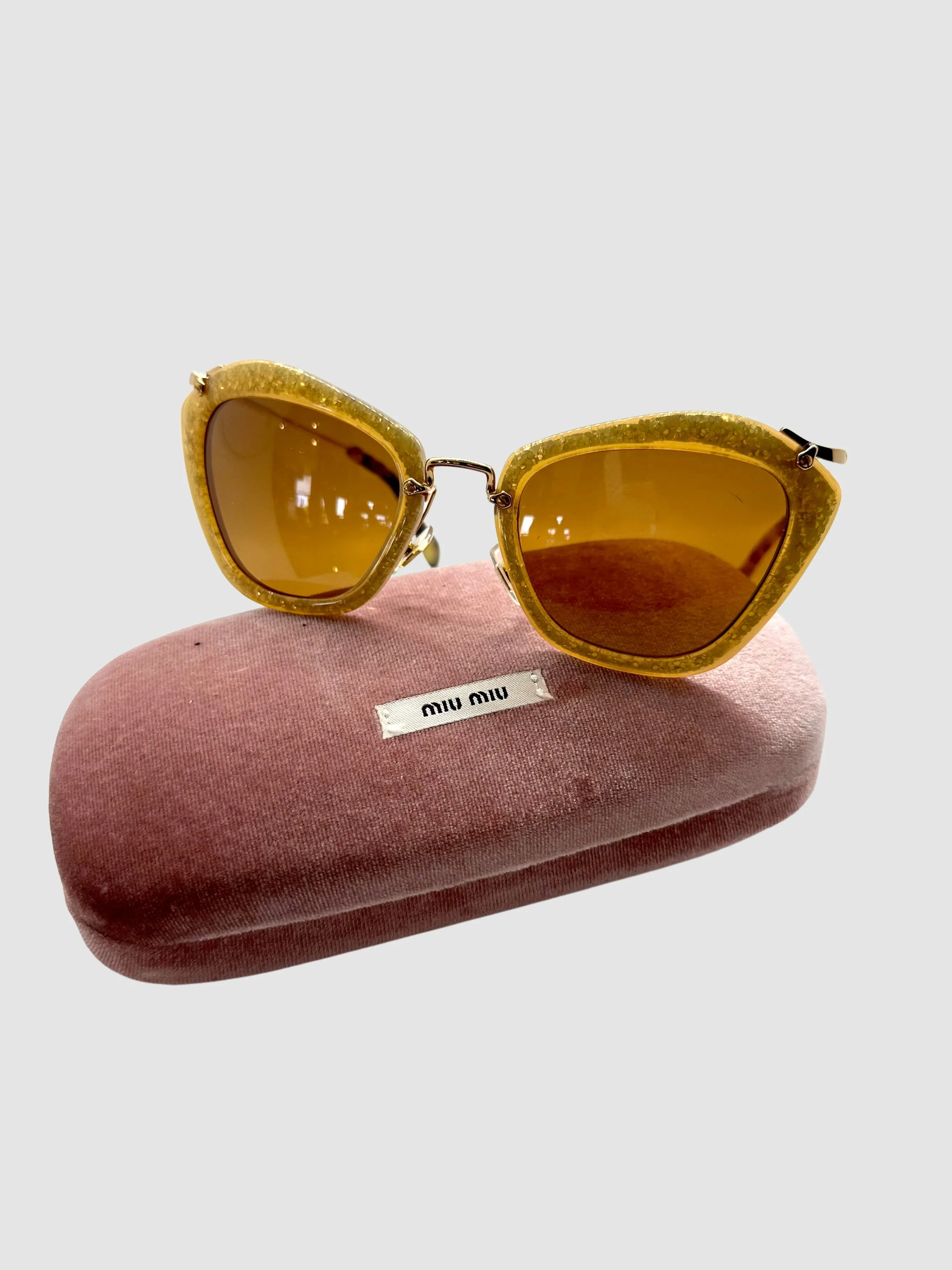 Miu Miu Cat Eye Sun Glasses with Case