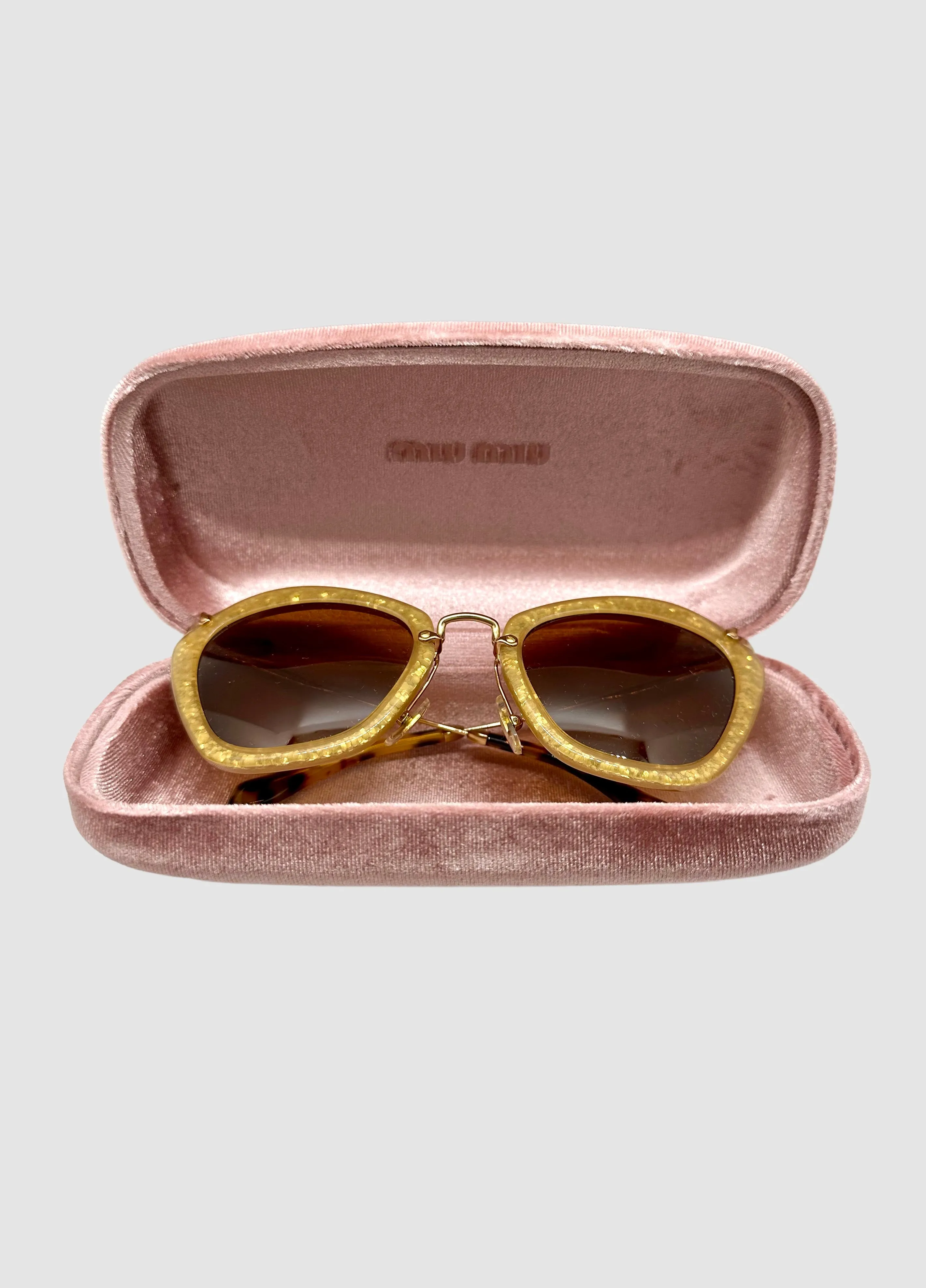 Miu Miu Cat Eye Sun Glasses with Case