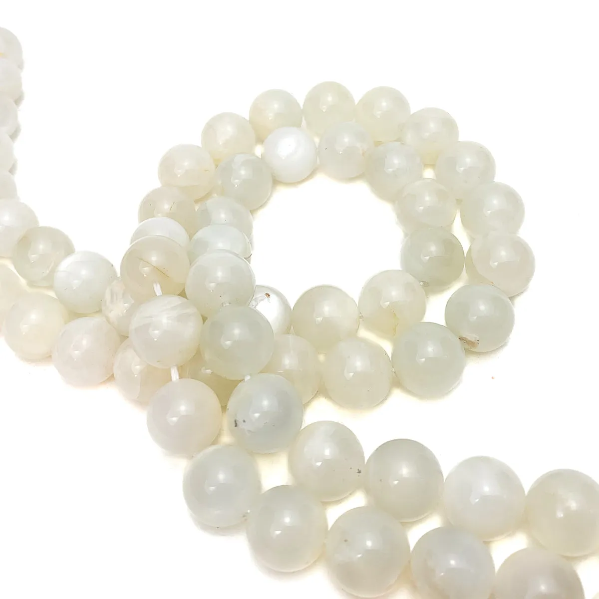 Moonstone Sri Lanka 12mm Smooth Rounds Bead Strand