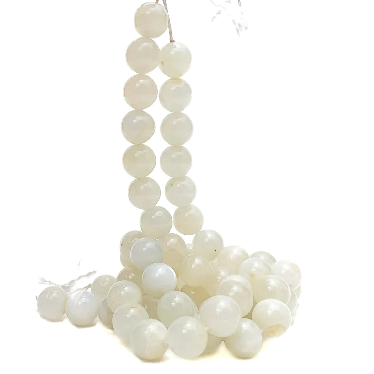 Moonstone Sri Lanka 12mm Smooth Rounds Bead Strand