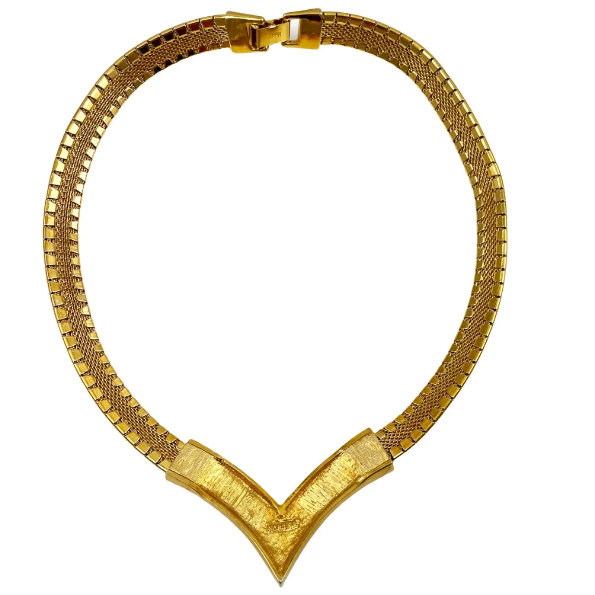 Napier Gold Choker Necklace Vintage