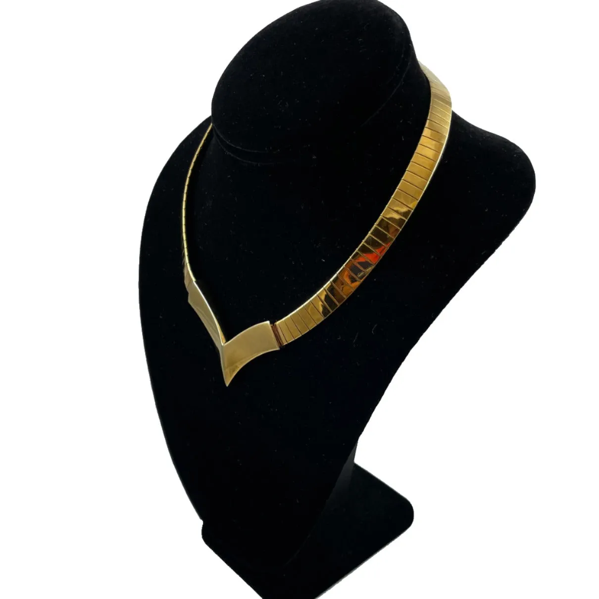 Napier Gold Choker Necklace Vintage