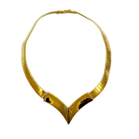 Napier Gold Choker Necklace Vintage