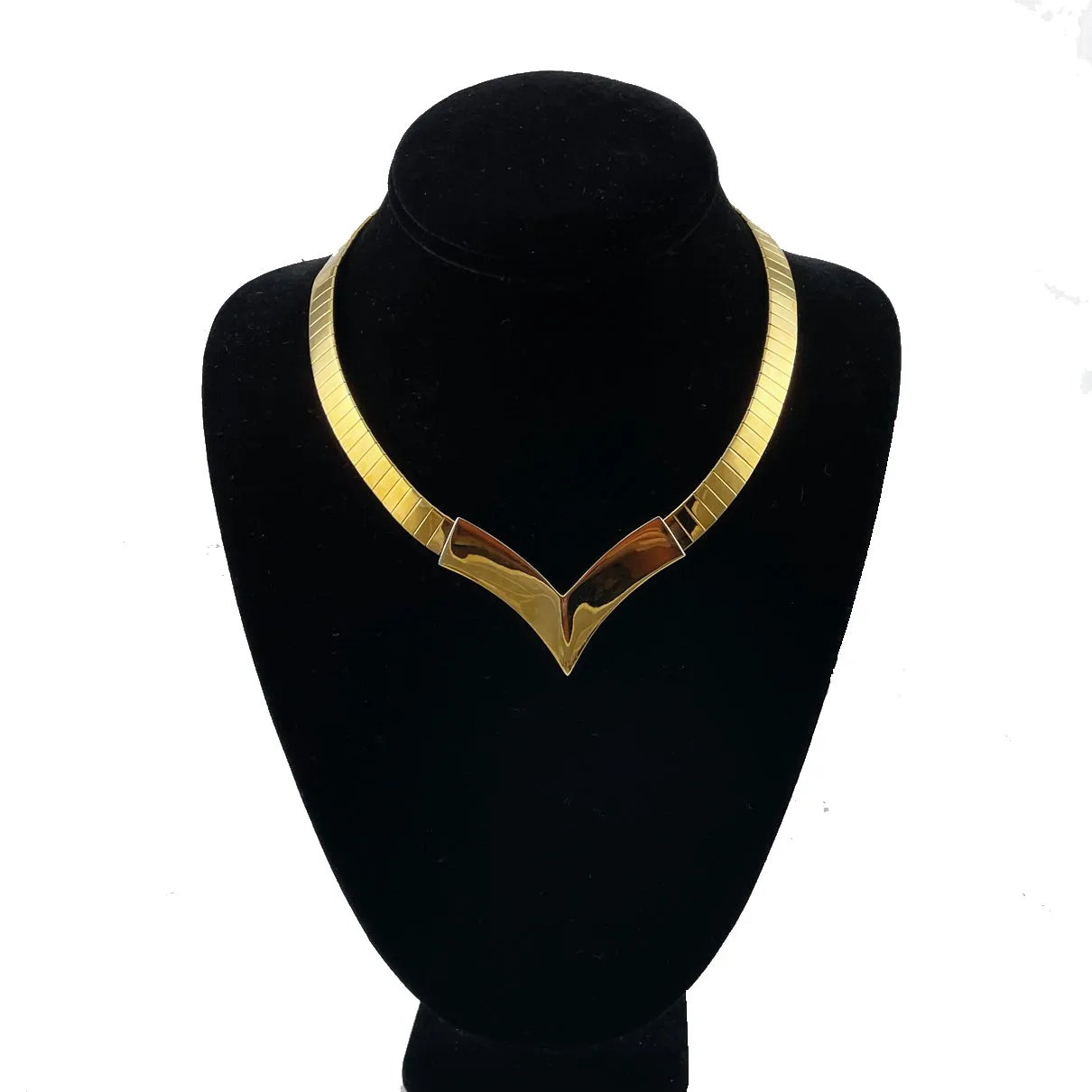 Napier Gold Choker Necklace Vintage