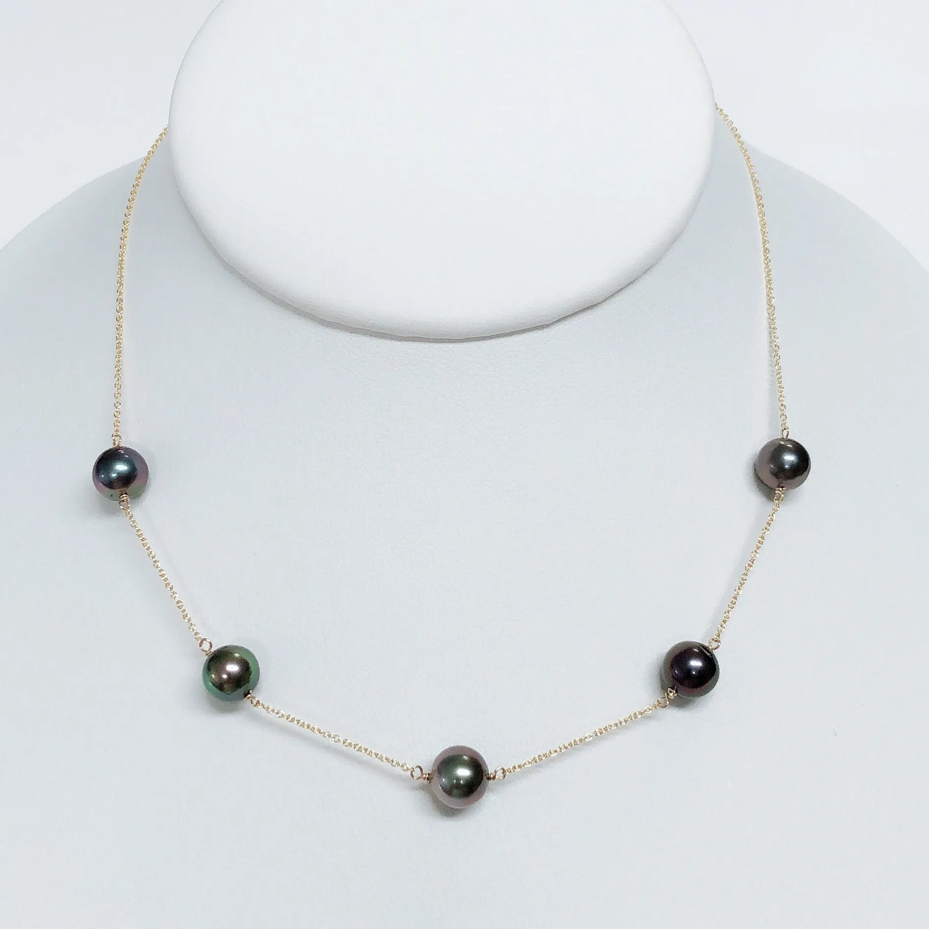 Necklace SIENNA - tahitian pearls (N325)