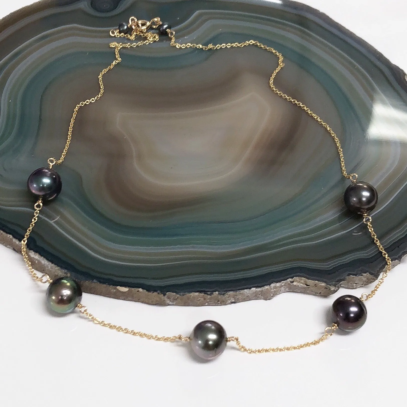 Necklace SIENNA - tahitian pearls (N325)