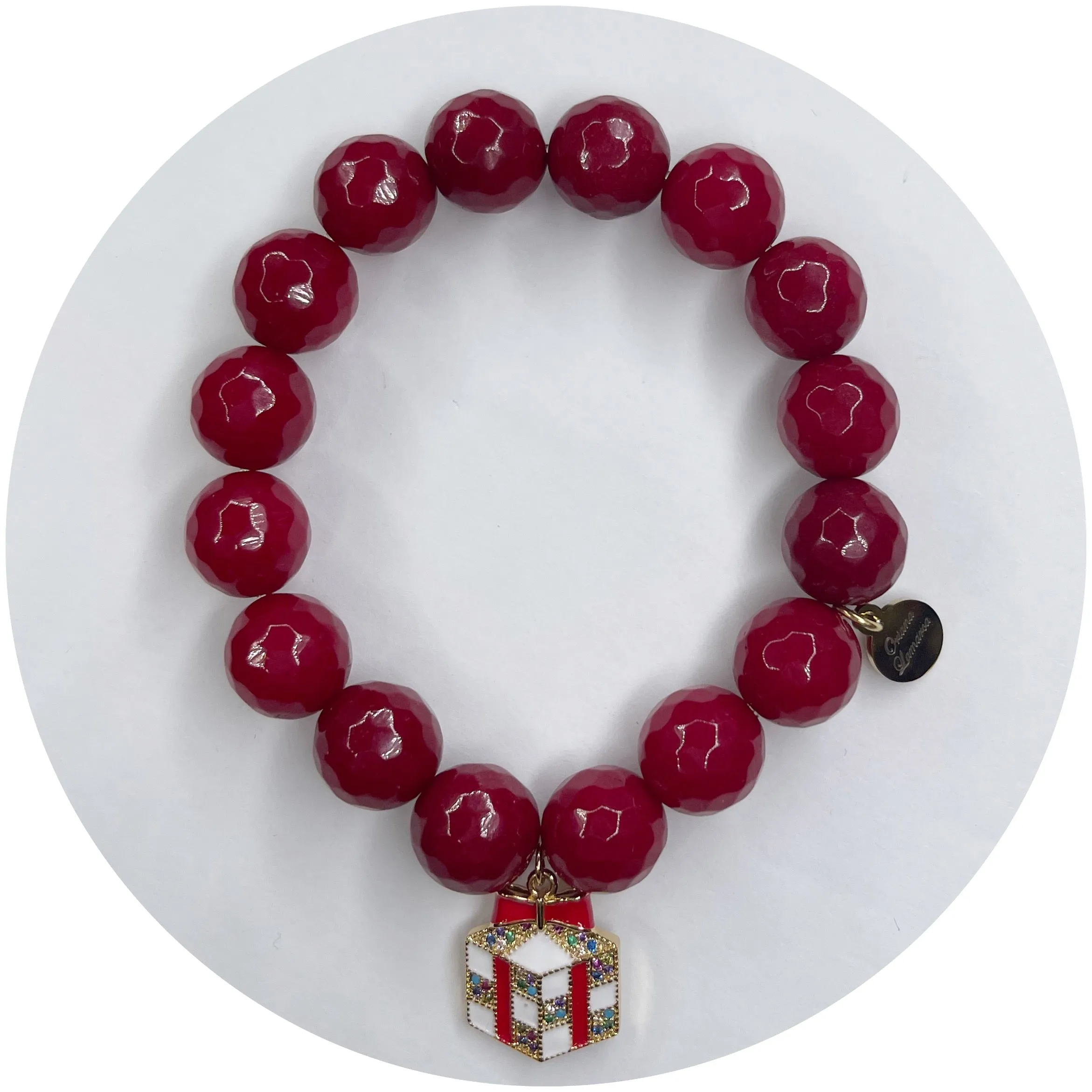 Nice List Marsala Jade with Gift Box Pendant