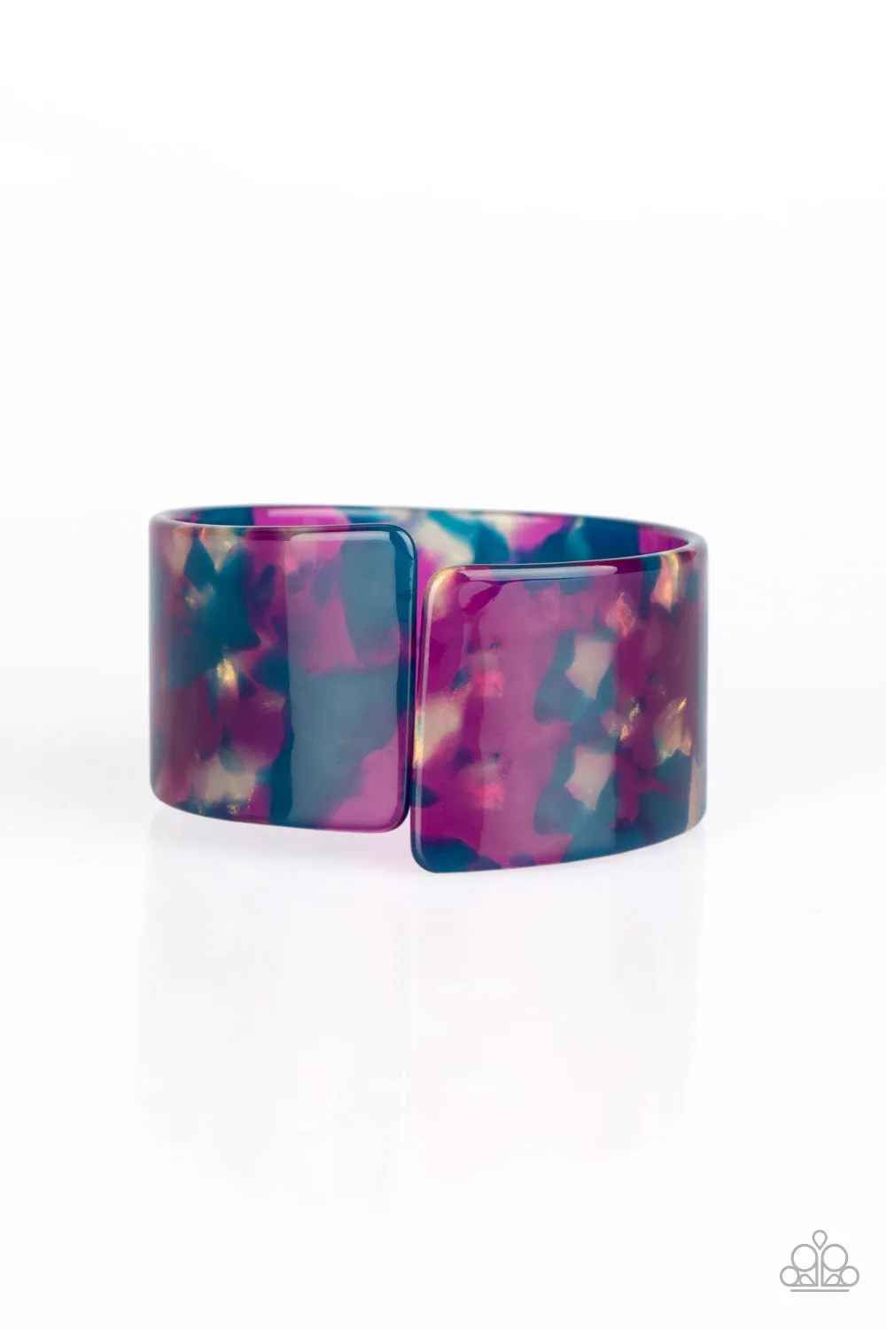 Paparazzi Groovy Vibes - Multi Acrylic Cuff Bracelet