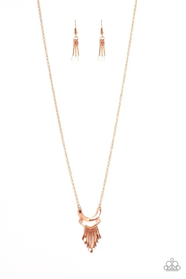 Paparazzi Necklace Trendsetting Trinket - Copper