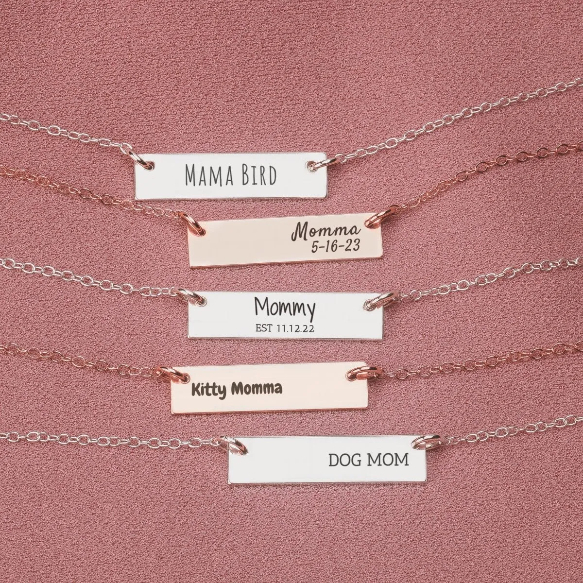 Personalized New Mom Necklace