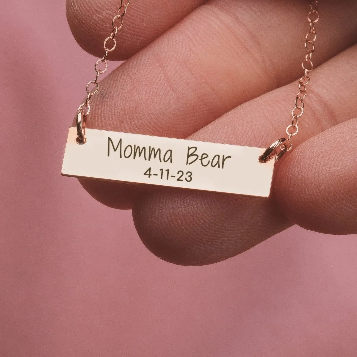 Personalized New Mom Necklace