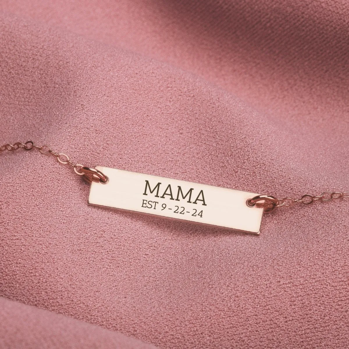 Personalized New Mom Necklace