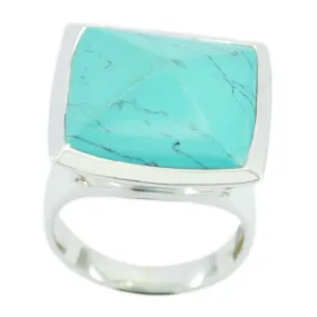 Pulchritudinous Gemstone Turquoise Sterling Silver Rings Photo Jewelry