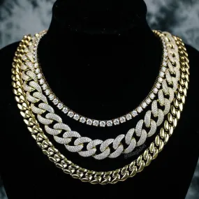 Quavo Choker Chains Set in Gold