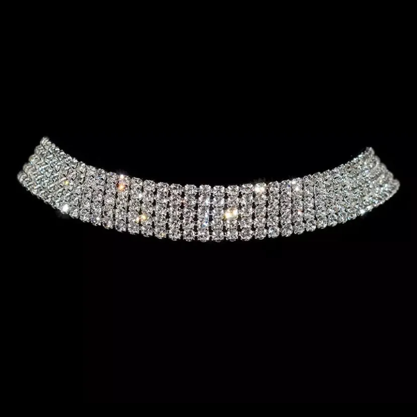 Reina Rhinestone Choker - 4 Styles