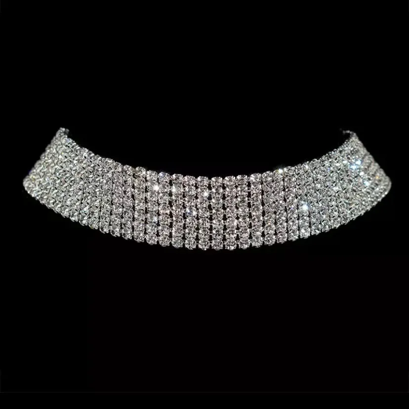 Reina Rhinestone Choker - 4 Styles