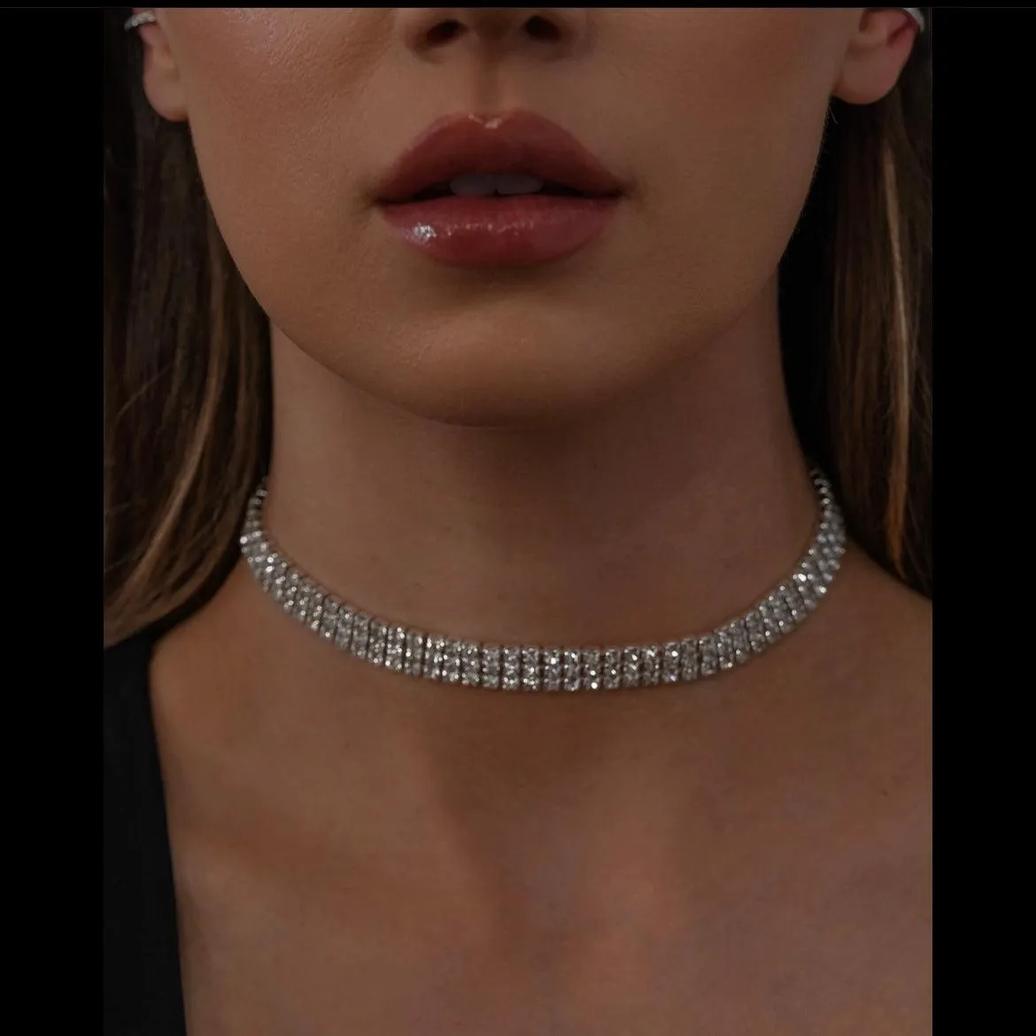 Reina Rhinestone Choker - 4 Styles