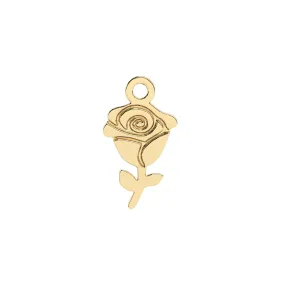 Rose Charm | 10k Yellow Gold