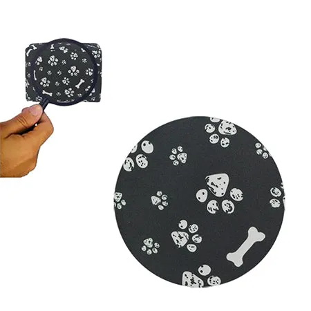 Round Of a Paws NGIL Large Cosmetic Travel Pouch