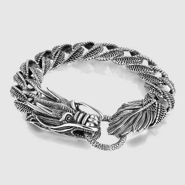 Sea Dragon Sterling Silver Bracelet