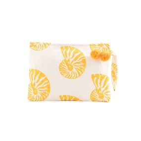 Seashell Orange Wristlet Bag