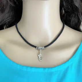 Silver Mermaid Charm Choker