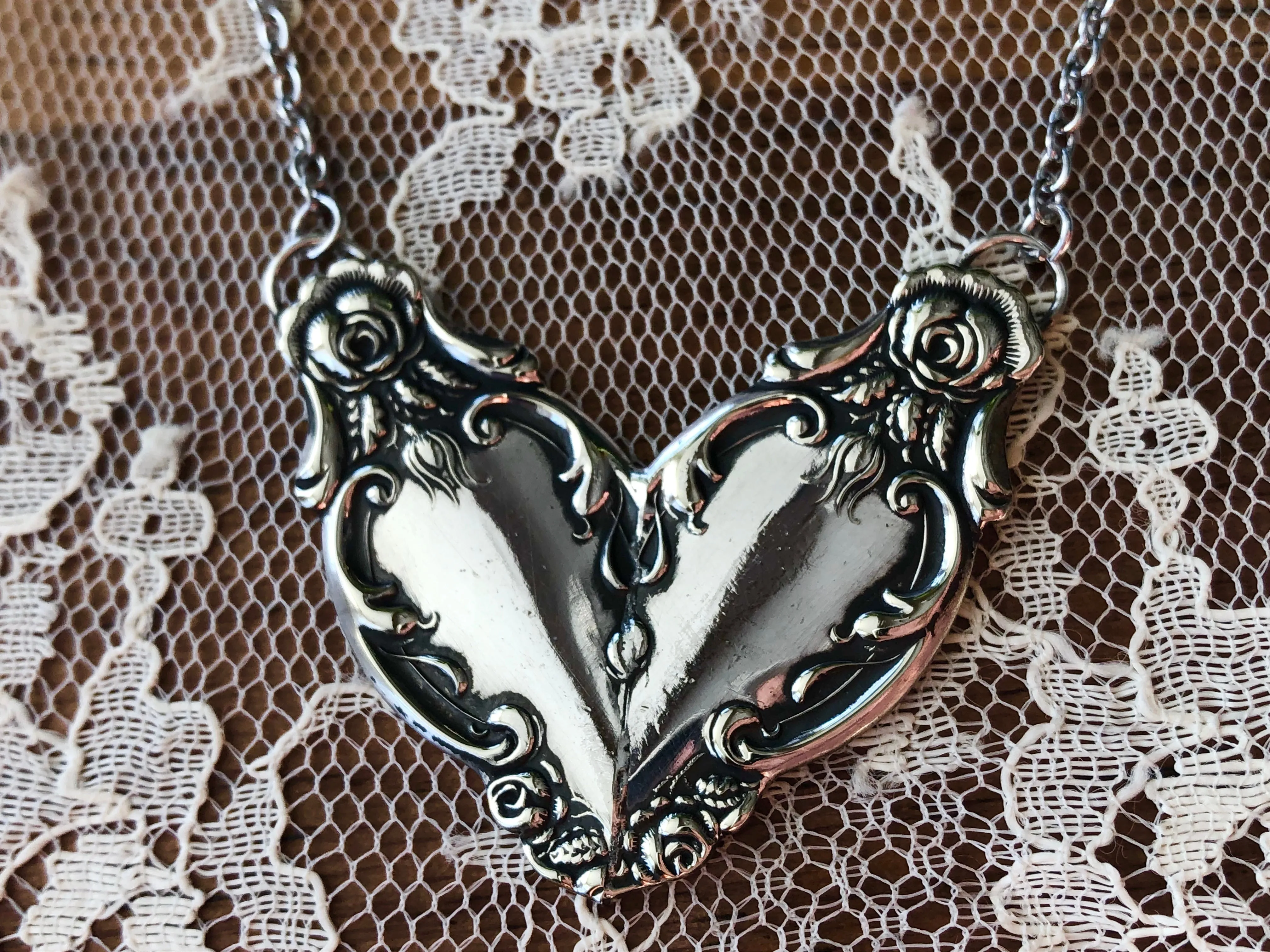 Silverware Heart Necklace Dewitt