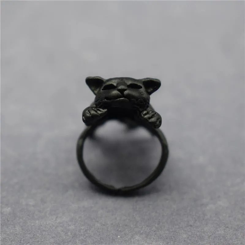 Sleeping Kitten Adjustable Ring