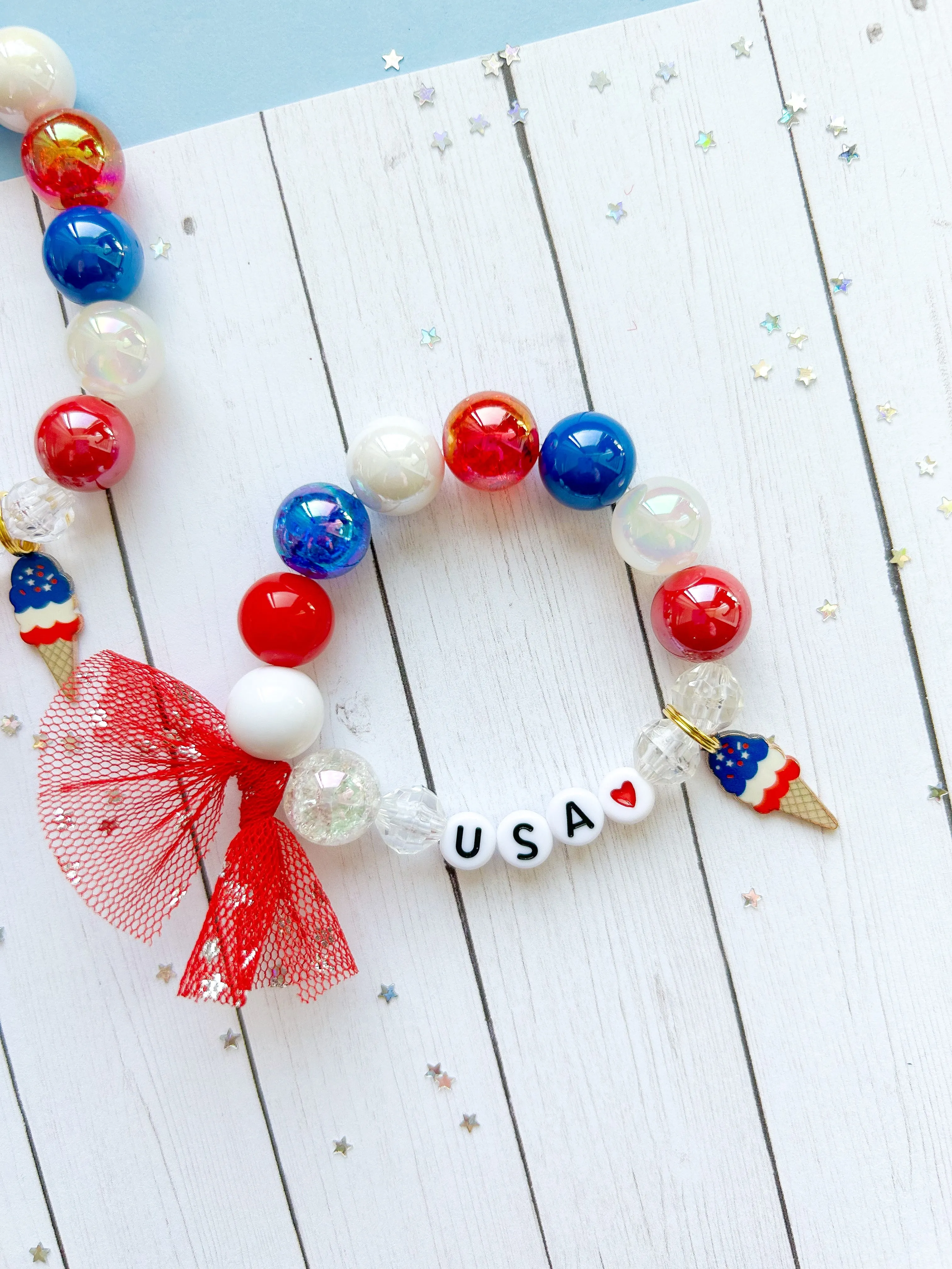 Summer Ice Cream Charm Bracelet - Customizable