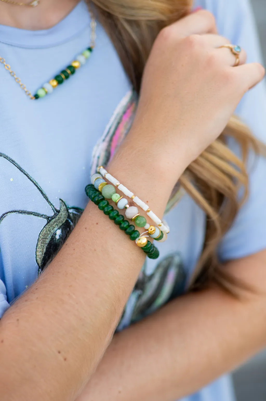 The Amalie Bracelet Stack by Annie Claire Designs