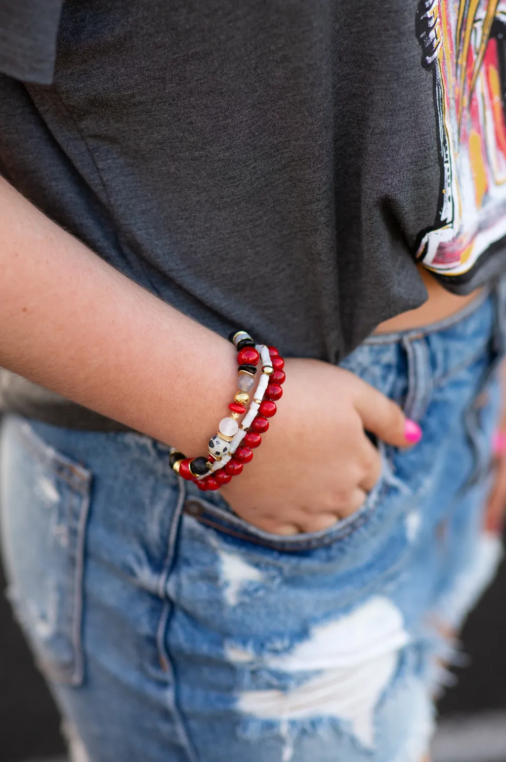 The Amalie Bracelet Stack by Annie Claire Designs