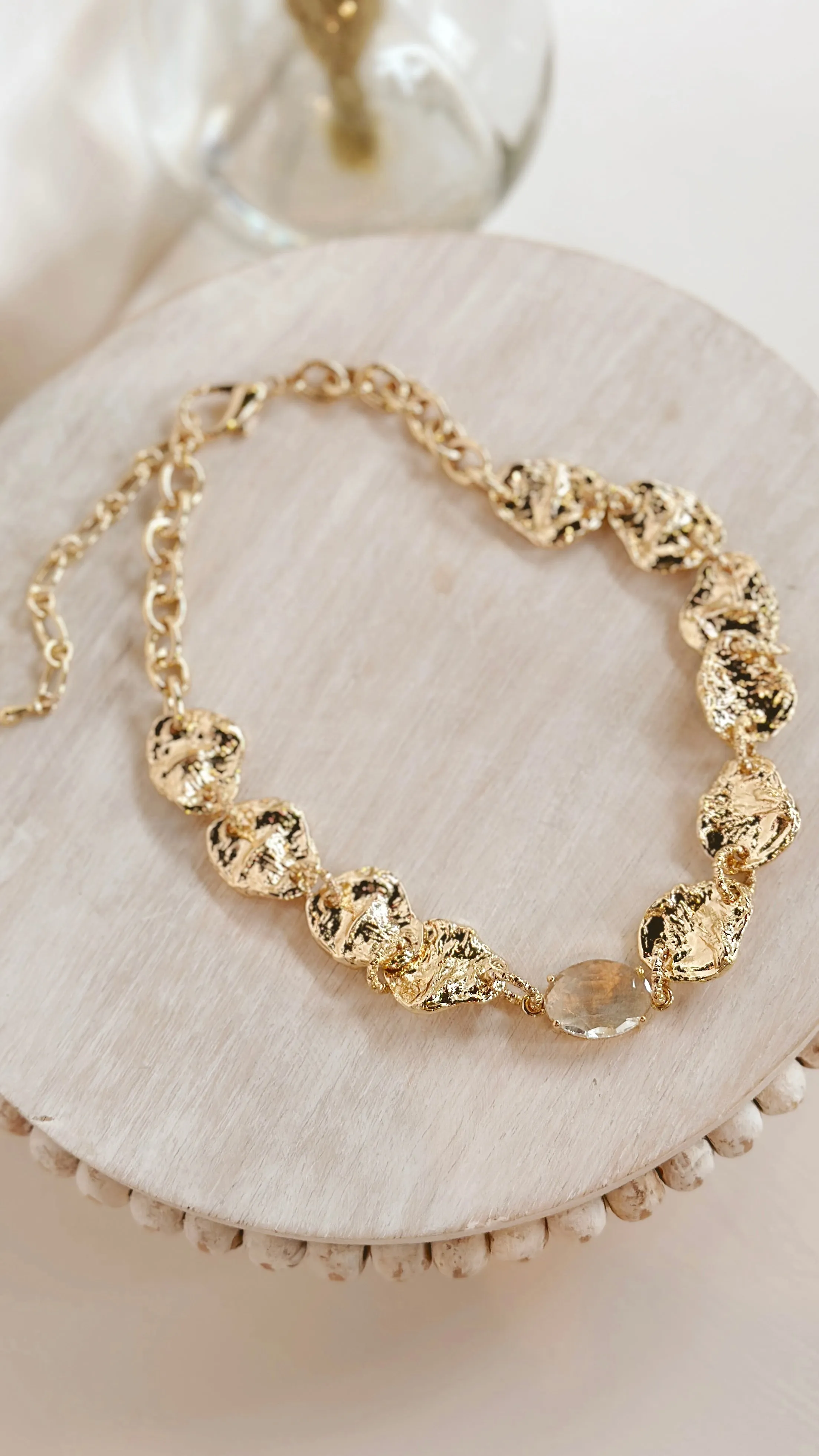 The Gold Stone Necklace