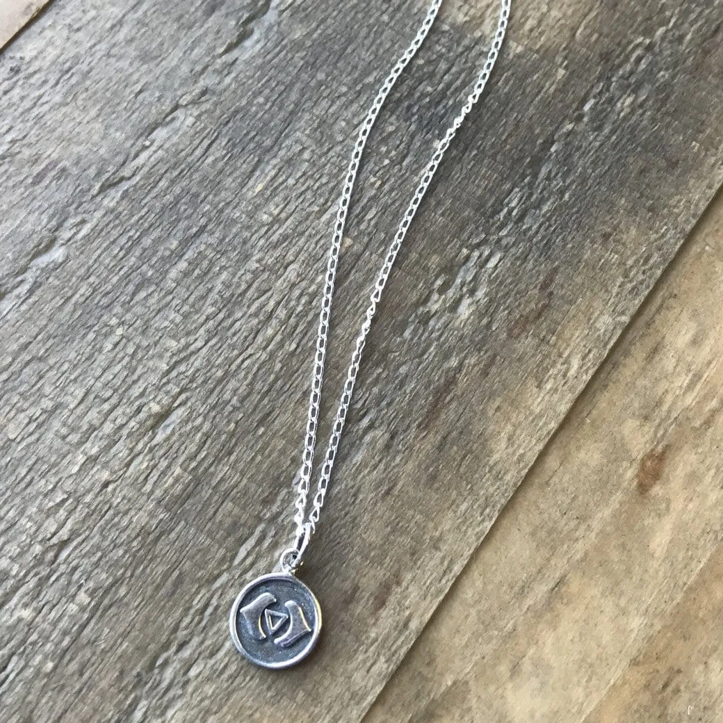 Third Eye Chakra Sterling Silver Chain Necklace