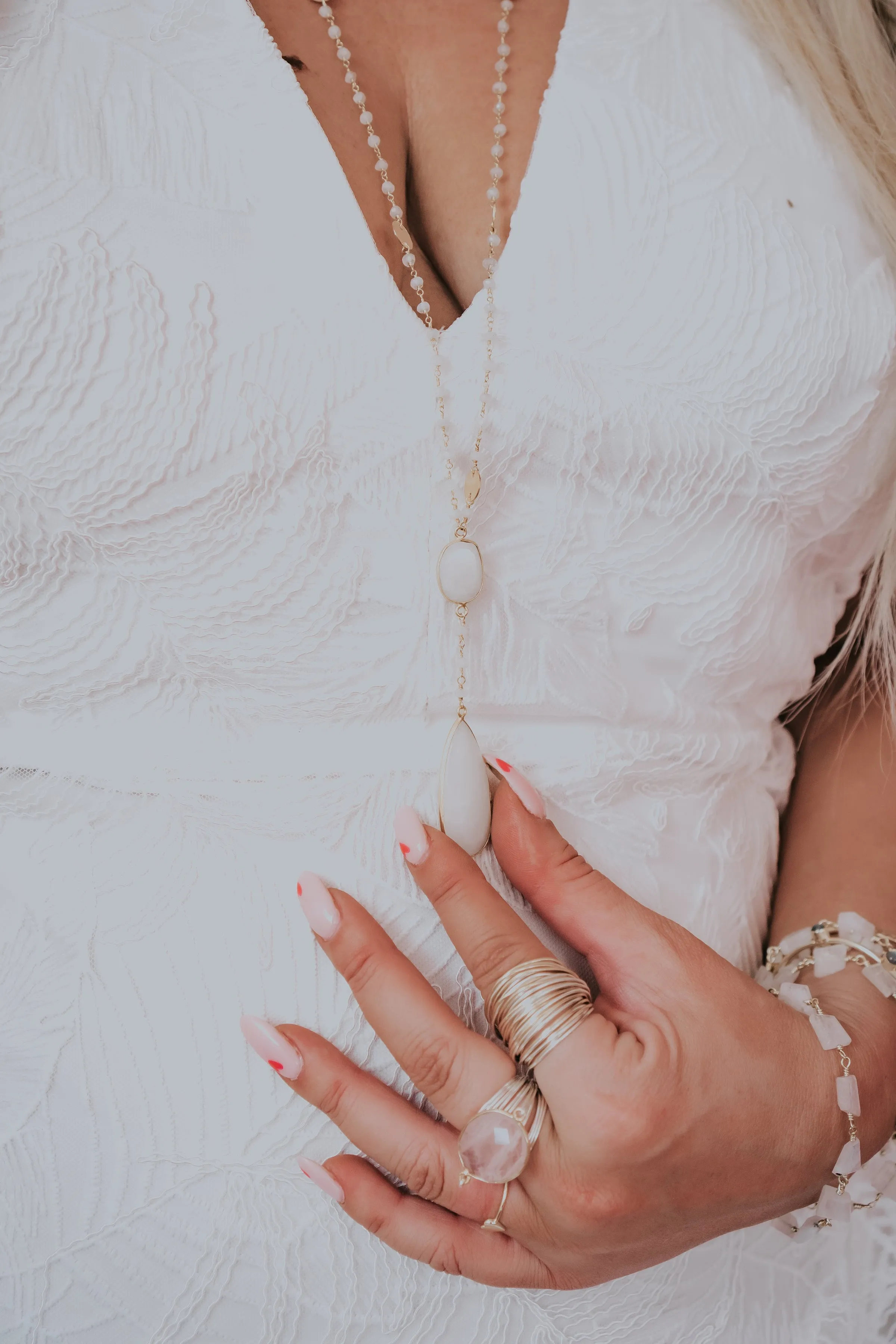 Torrey Ring with Rose Quartz